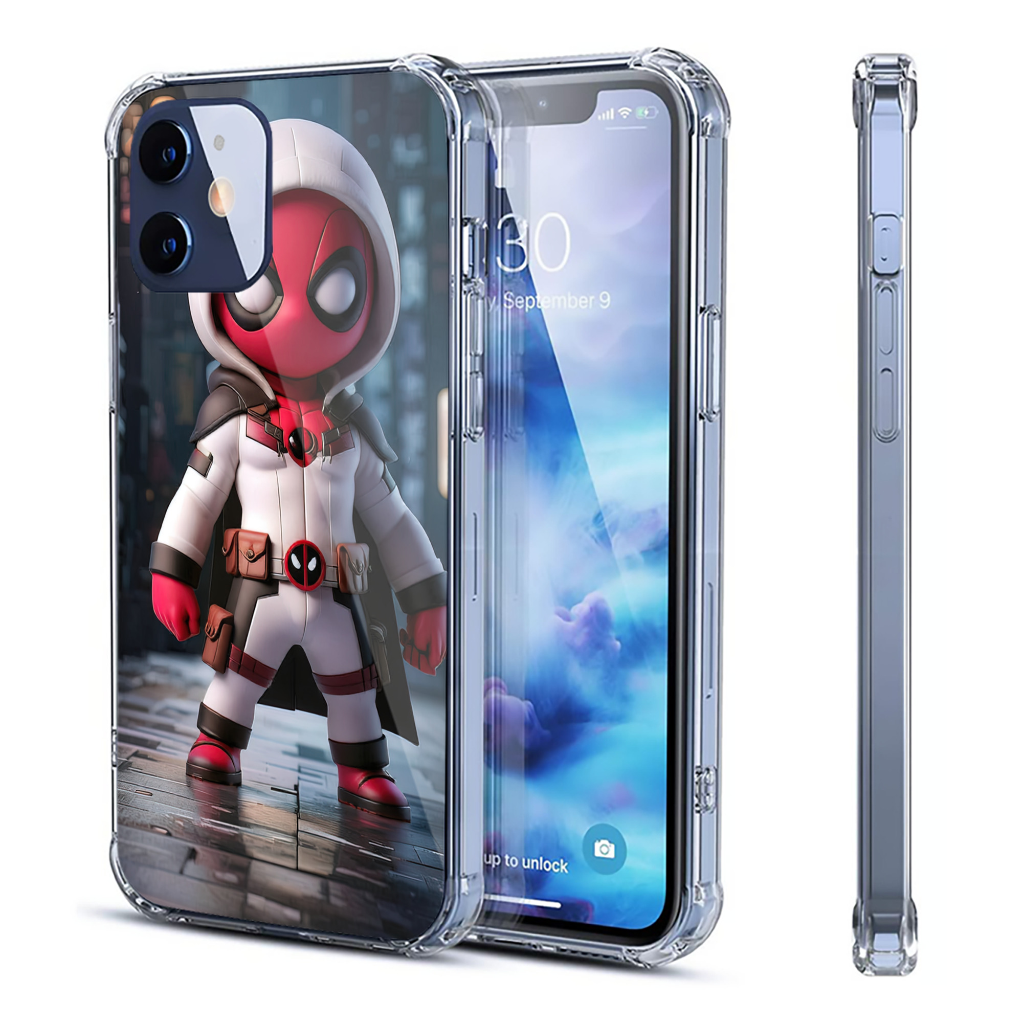 （画像用） Deadpool デッドプール 【iPhone 12シリーズ対応】透明スマホケース（クリアソフトケース）